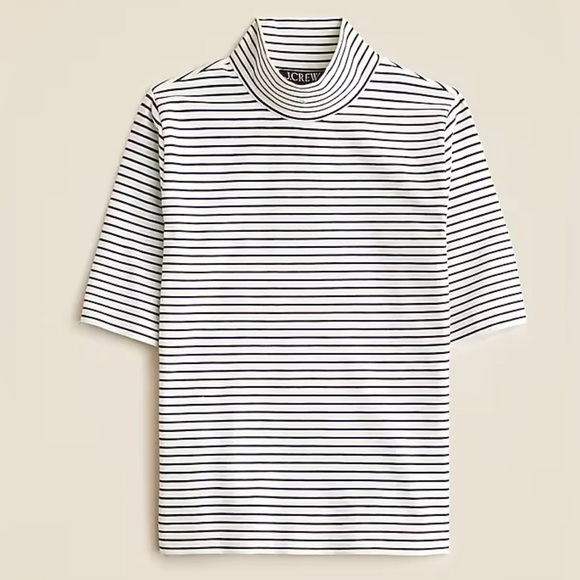 J. Crew Tops - NWT J.Crew Stretch cotton-blend T-shirt in stripe size Small